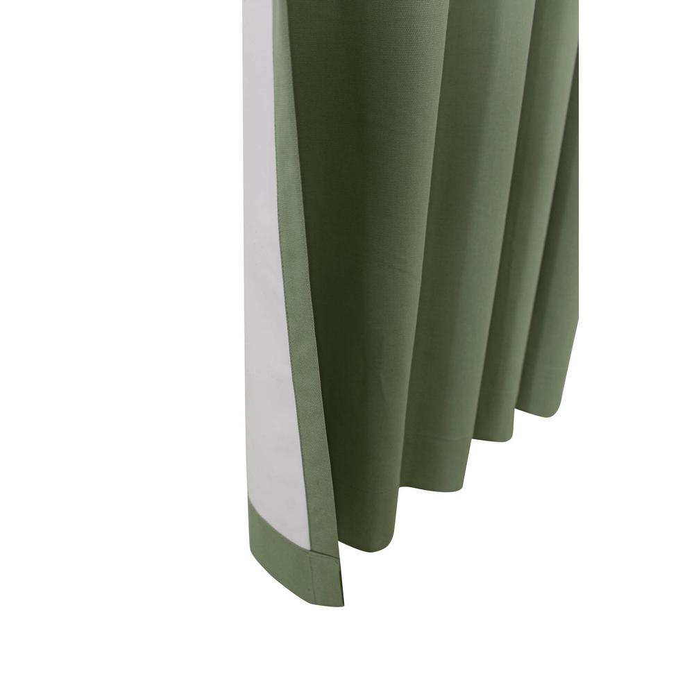 Weathermate Tab Top Curtain Panel Pair Window Dressing each 40 x 95 in Sage. Picture 3