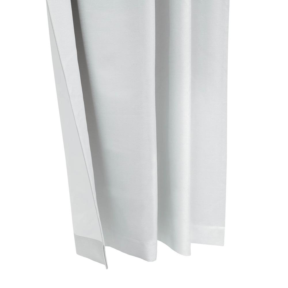 Baxter Back Tab Curtain Panel Window Dressing 52 x 84 in White. Picture 3