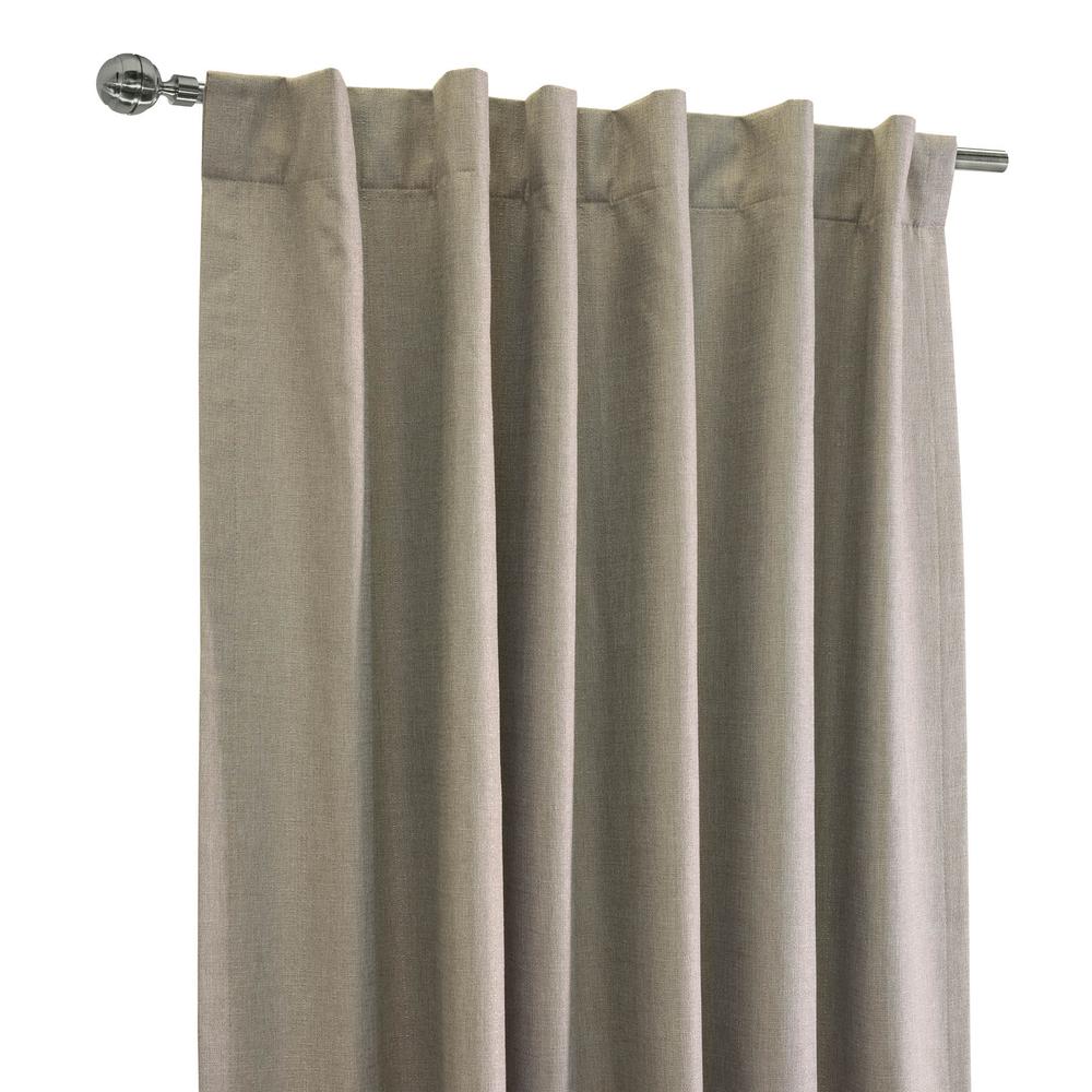 Baxter Back Tab Curtain Panel Window Dressing 52 x 84 in Oatmeal. Picture 2