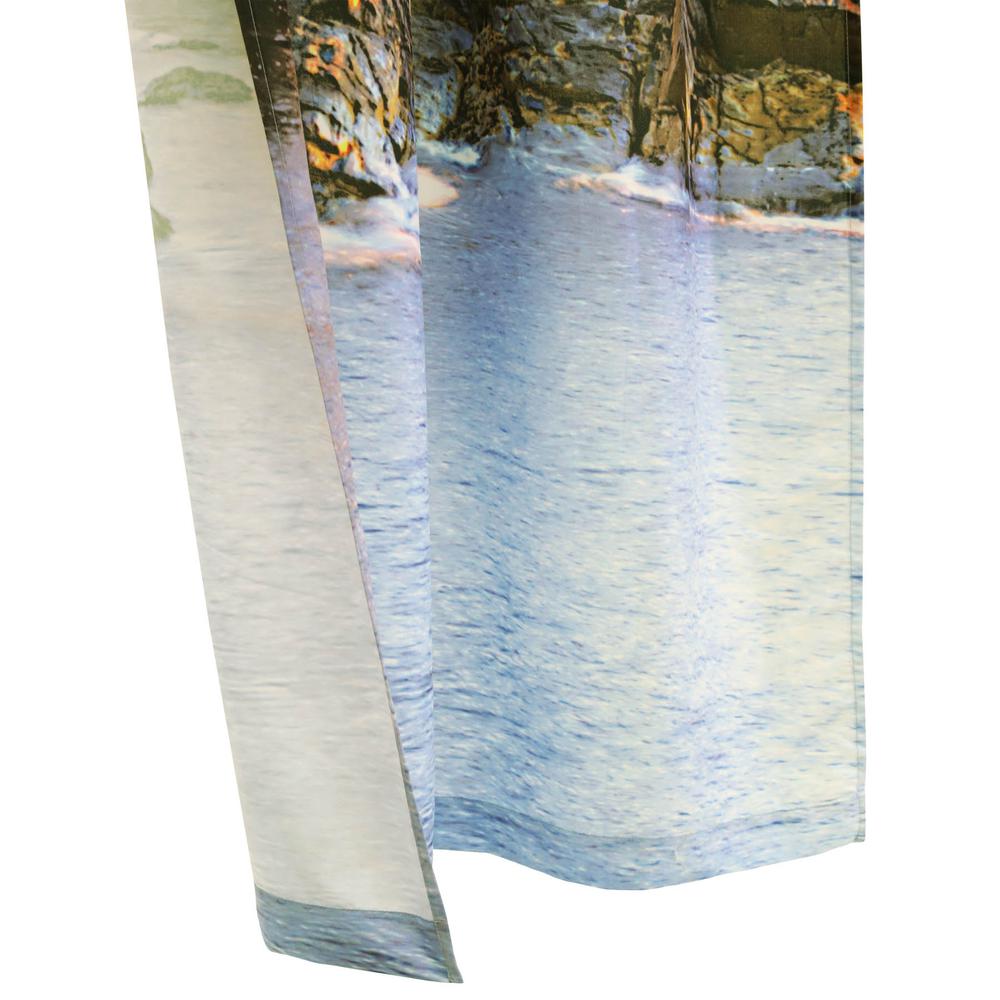 Photo Reel Lighthouse Pole Top Curtain Pair each Panel 38 x 84 in Multi. Picture 3
