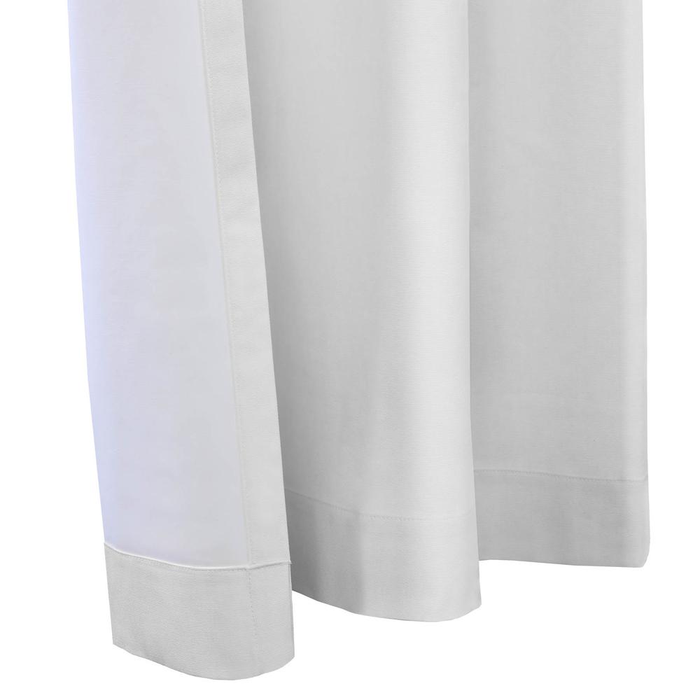 Weathermate Topsions Curtain Panel Pair each 40 x 84 in White. Picture 4