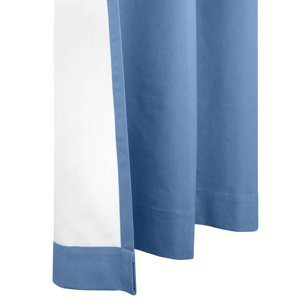Weathermate Topsions Curtain Panel Pair each 40 x 63 in Blue. Picture 3