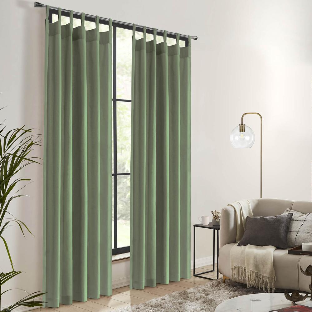 Weathermate Topsions Curtain Panel Pair each 40 x 63 in Sage. Picture 1