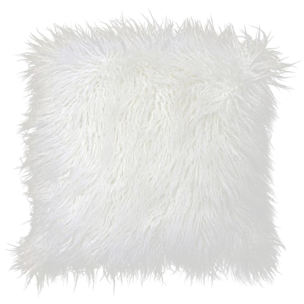 100% Mongolian Sheep Fur 18", White. The main picture.