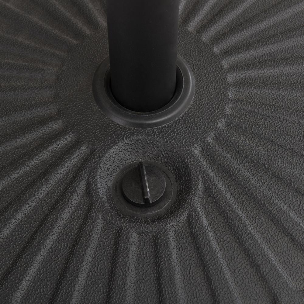 Sunjoy Universal Black Water and Sand Inject Spoke Texture Patio Umbrella Base. Picture 4