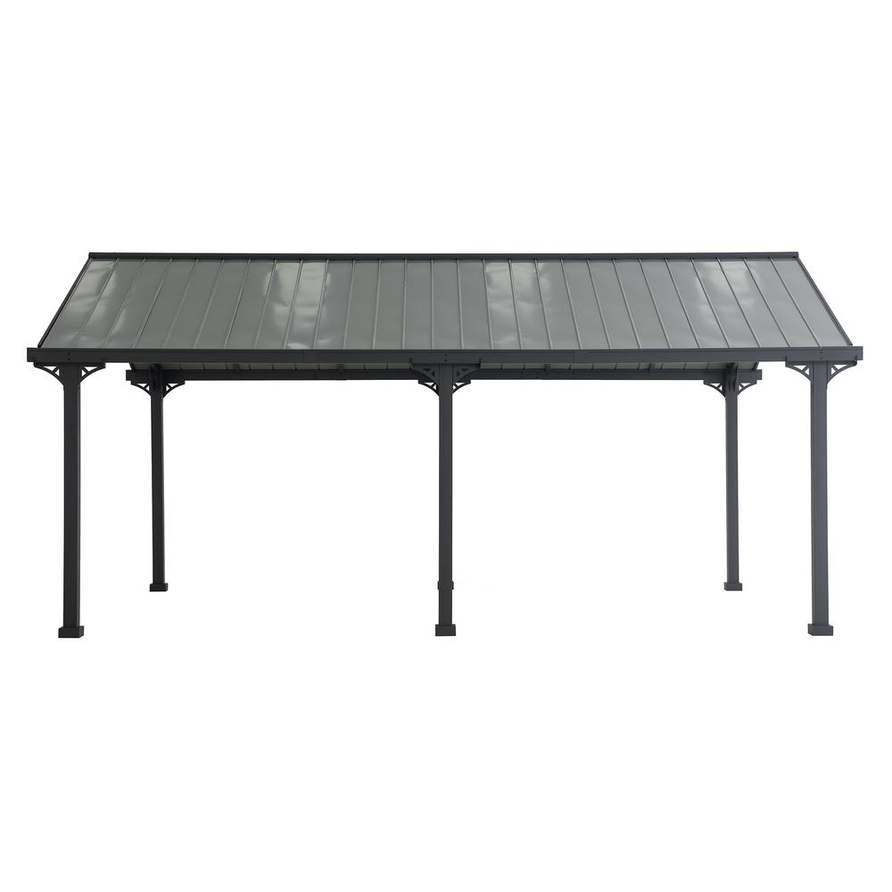 Pritchard Heavy Duty Outdoor Carport with Powder-coated  Steel Roof and Frame. Picture 1