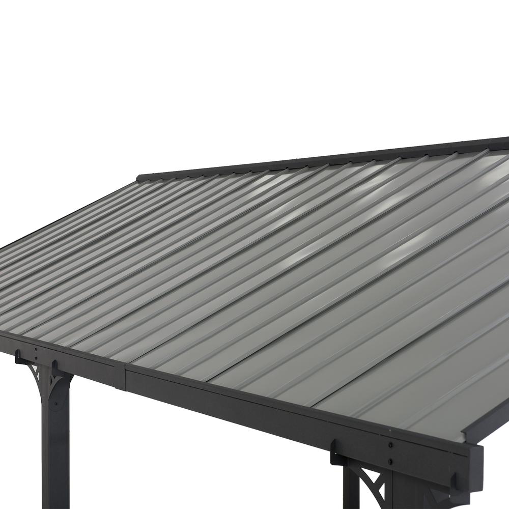 Pritchard Heavy Duty Outdoor Carport with Powder-coated  Steel Roof and Frame. Picture 2