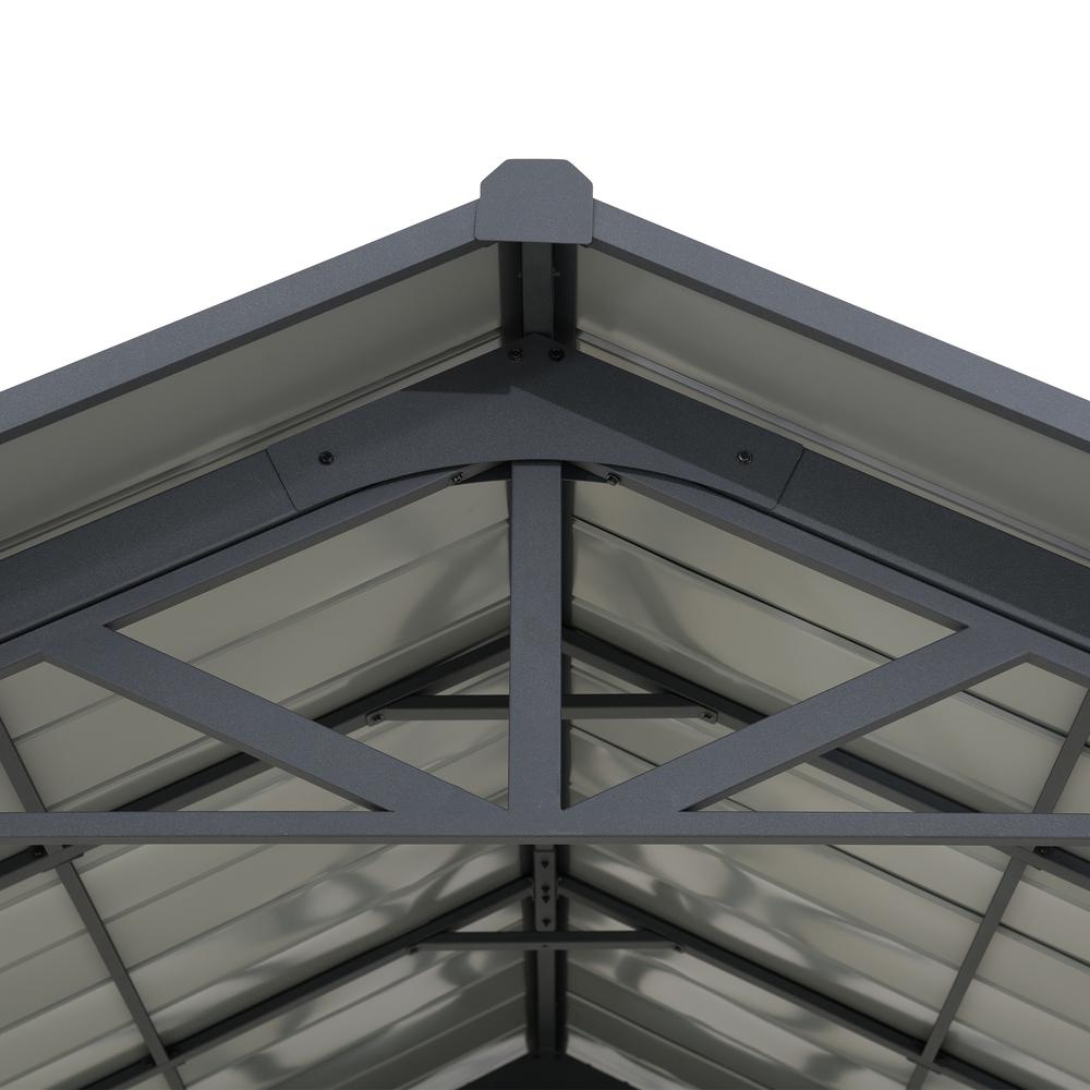Pritchard Heavy Duty Outdoor Carport with Powder-coated  Steel Roof and Frame. Picture 5