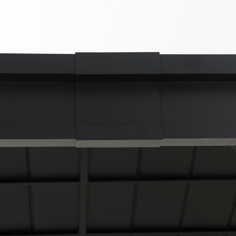 Sunjoy Cedarville 11 x 13 ft Outdoor Black Steel Hardtop Gazebo with Skylight. Picture 8