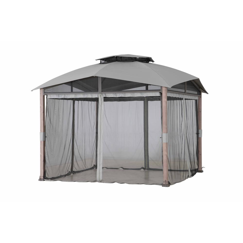 Sunjoy 12ft. X 12ft. Soft Top Gazebo with Netting. Picture 2