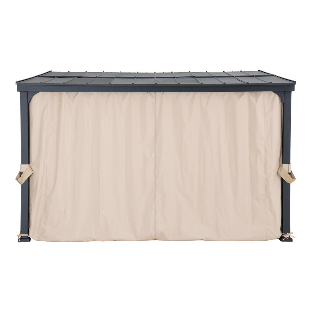 10ft. x 12ft. Metal Roof;  Aluminum & Metal Frame with Curtain and Netting. Picture 26