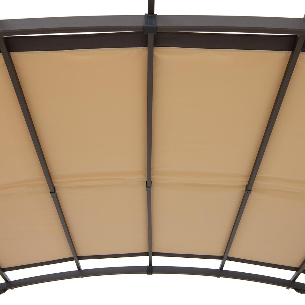 Sunjoy 9.5 x 11 ft. Outdoor Steel Arched Pergola. Picture 13