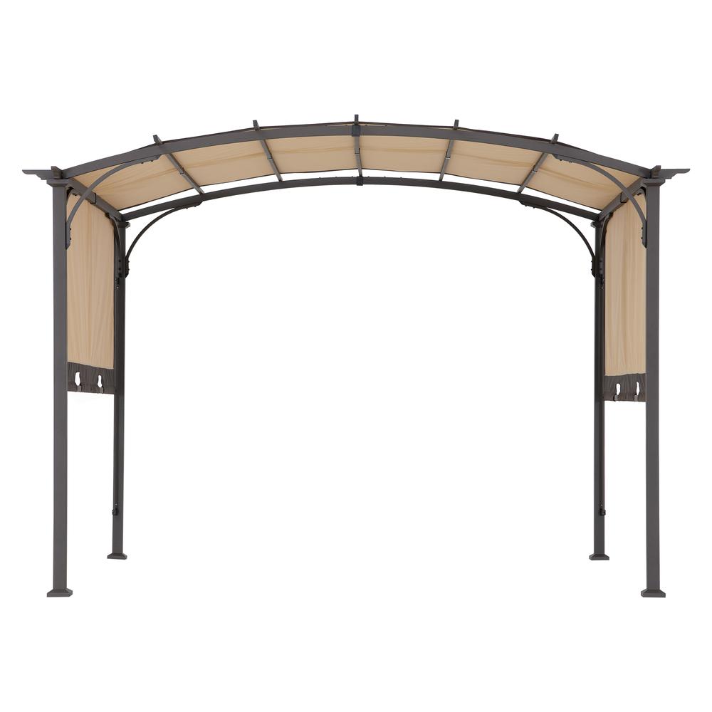 Sunjoy 9.5 x 11 ft. Outdoor Steel Arched Pergola. Picture 19