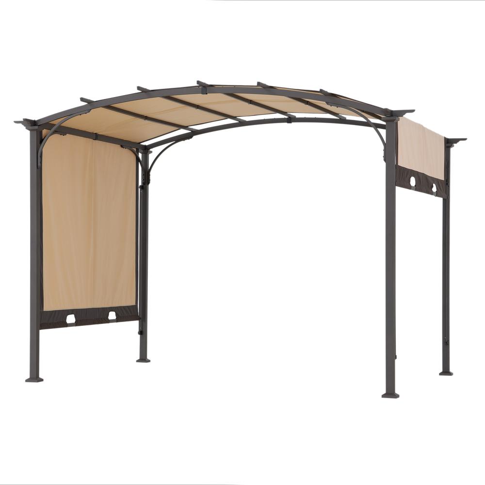 Sunjoy 9.5 x 11 ft. Outdoor Steel Arched Pergola. Picture 20