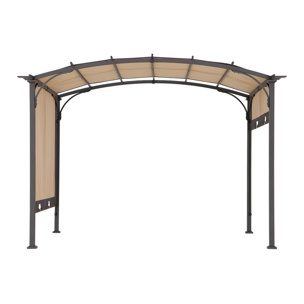 Sunjoy 9.5 x 11 ft. Outdoor Steel Arched Pergola. Picture 21