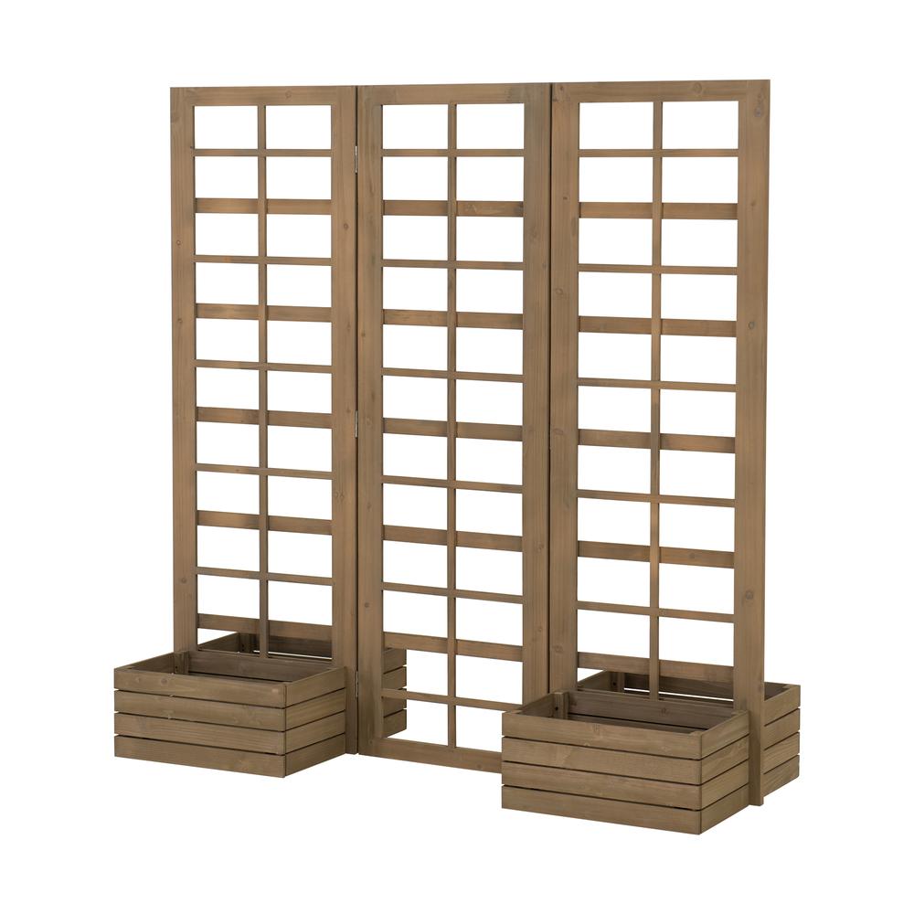 Sunjoy Tri-fold Wood Trellis/Privacy Wall. Picture 8