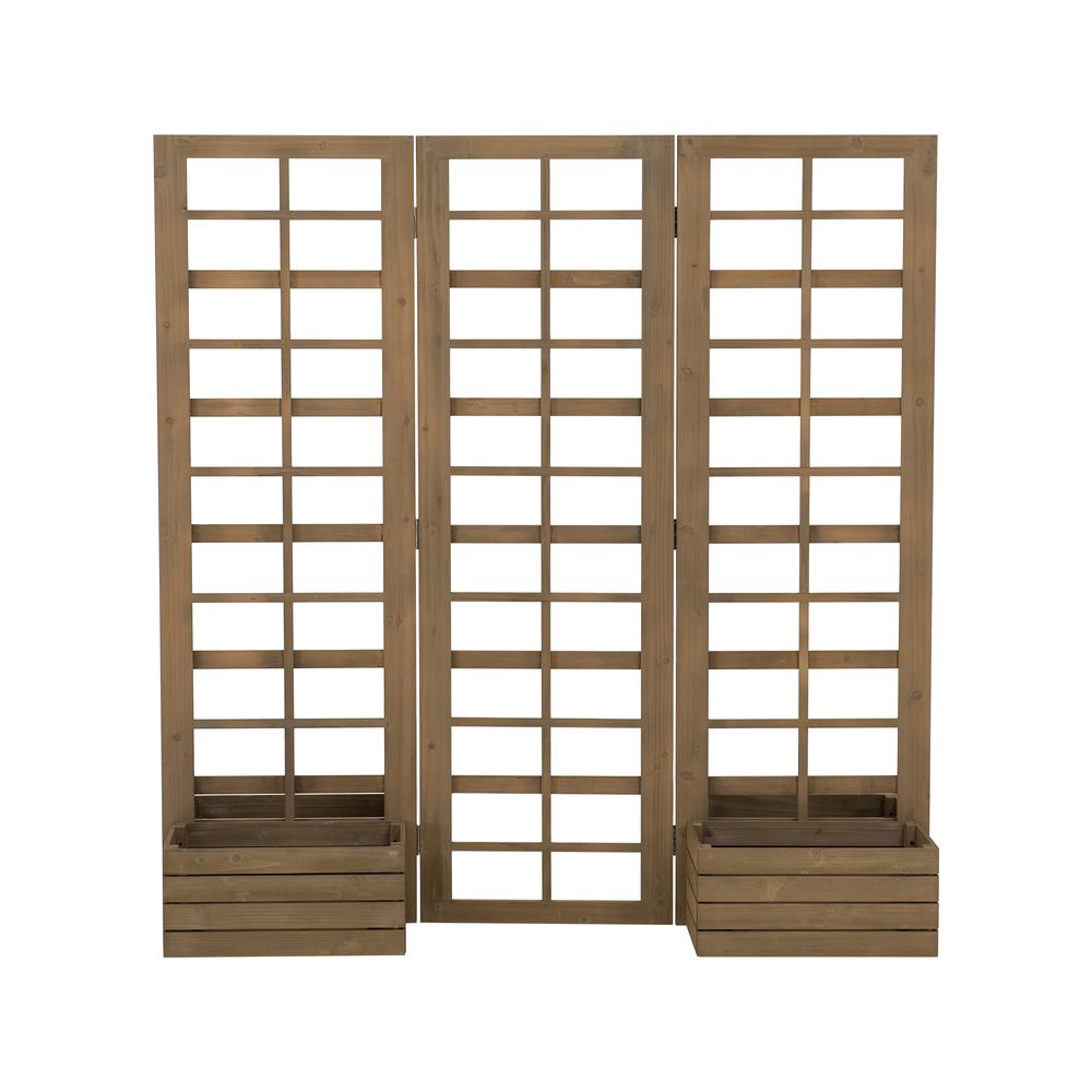 Sunjoy Tri-fold Wood Trellis/Privacy Wall. Picture 9