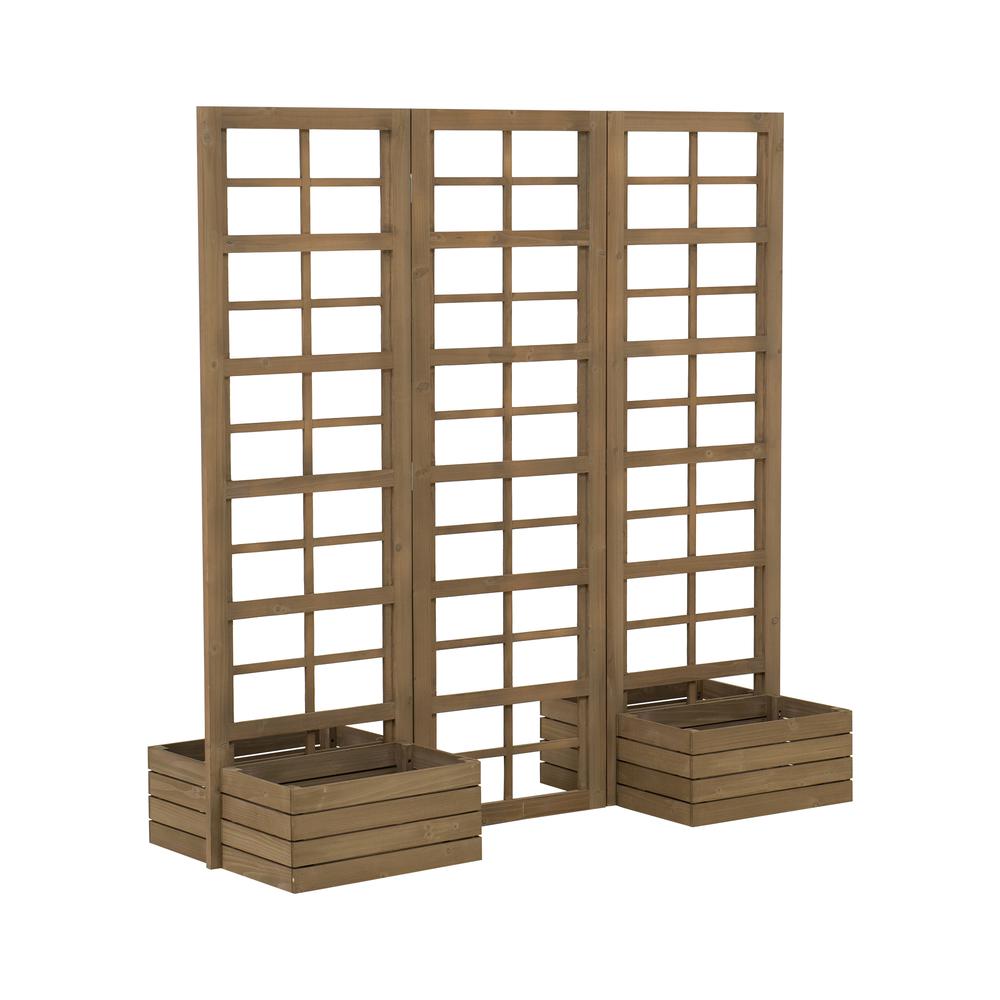 Sunjoy Tri-fold Wood Trellis/Privacy Wall. Picture 11