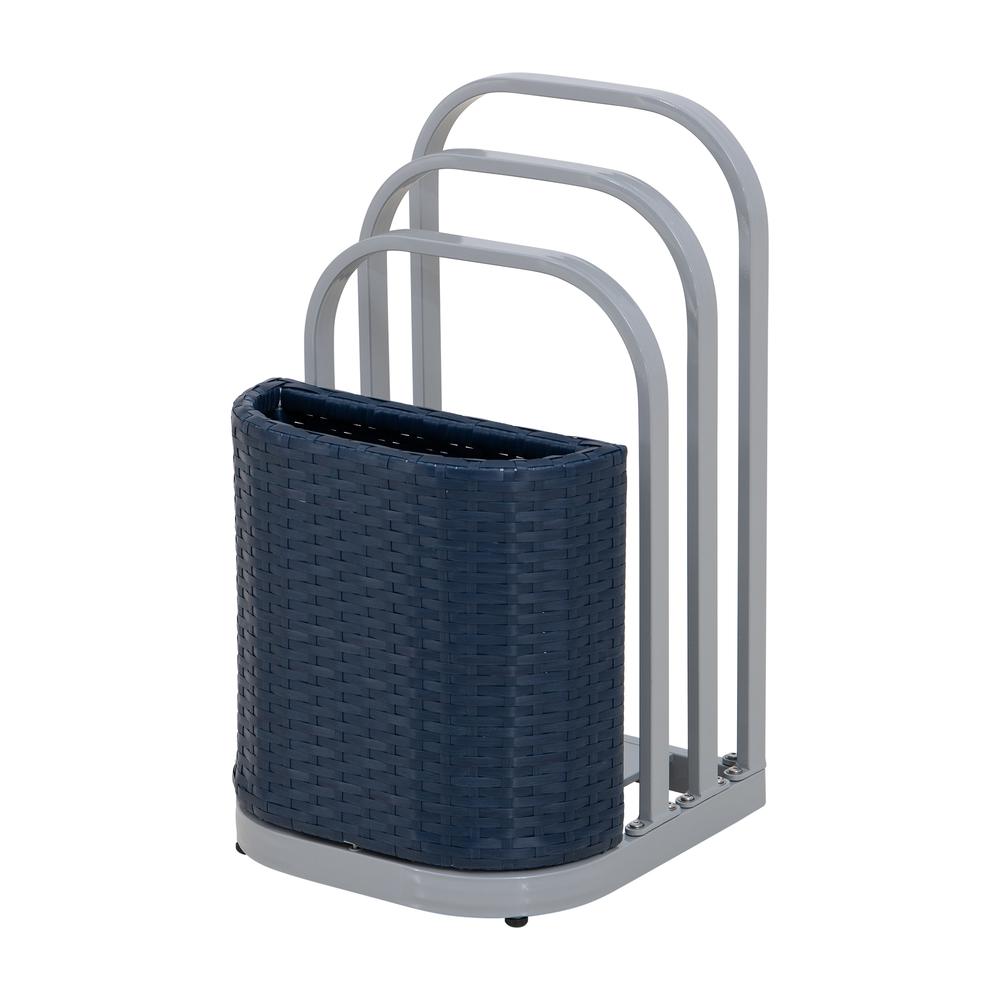 Pickford Towel Rack and Hamper (Navy). Picture 9