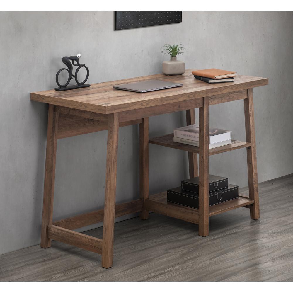 Sunjoy 46’’ Sturdy Simple Rustic Industrial Design Home Office Computer Desk. Picture 8