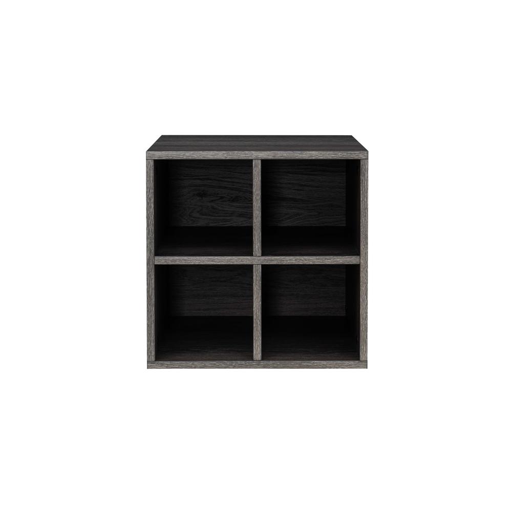 Quub Quarter Cabinet, Space Saving Stackable MDF Wood Cabinet for Living Room. Picture 2
