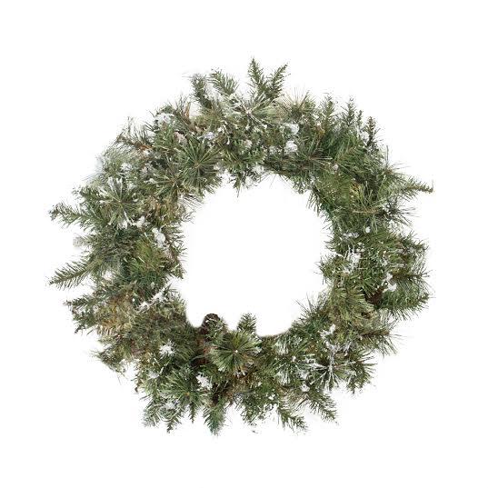 Snow Mountain Pine Artificial Christmas Wreath - 30-Inch  Unlit. Picture 1