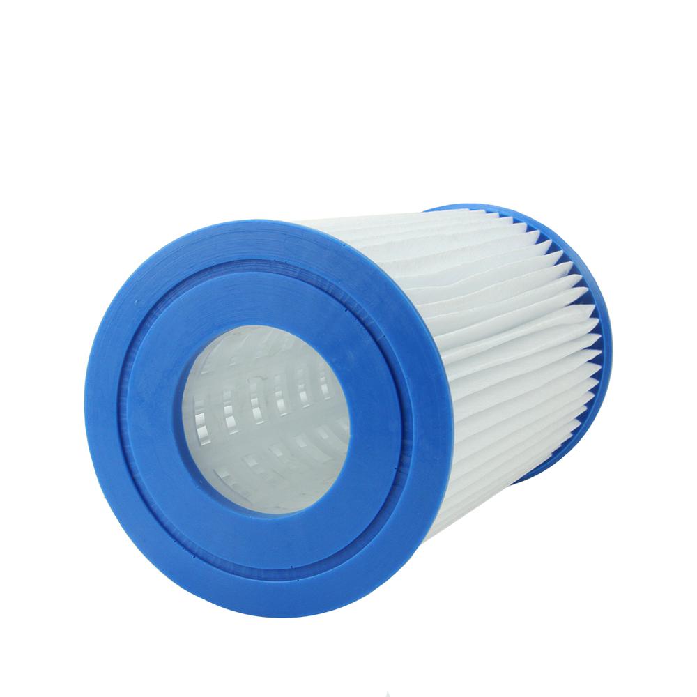 14.25" White and Blue Swimming Pool Replacement Filter Cartridge. Picture 2