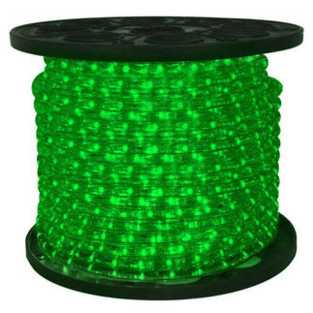 Green LED Commericial Grade Outdoor Christmas Rope Lights on a Spool - 288 ft Clear Tube. Picture 3