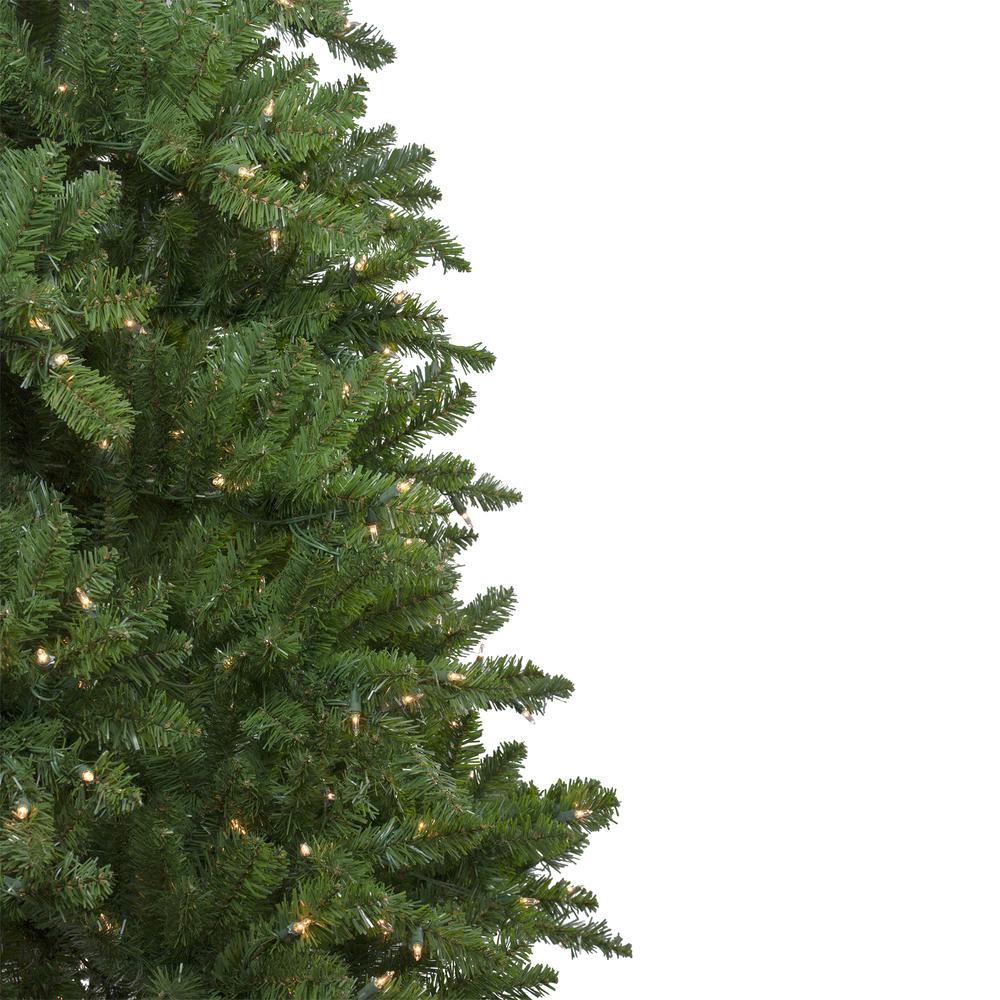 14' Pre-Lit Eastern Pine Slim Artificial Christmas Tree - Clear Lights. Picture 6