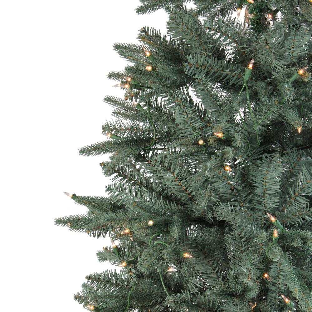 7.5' Pre-Lit Washington Frasier Fir Slim Artificial Christmas Tree - Clear Lights. Picture 3