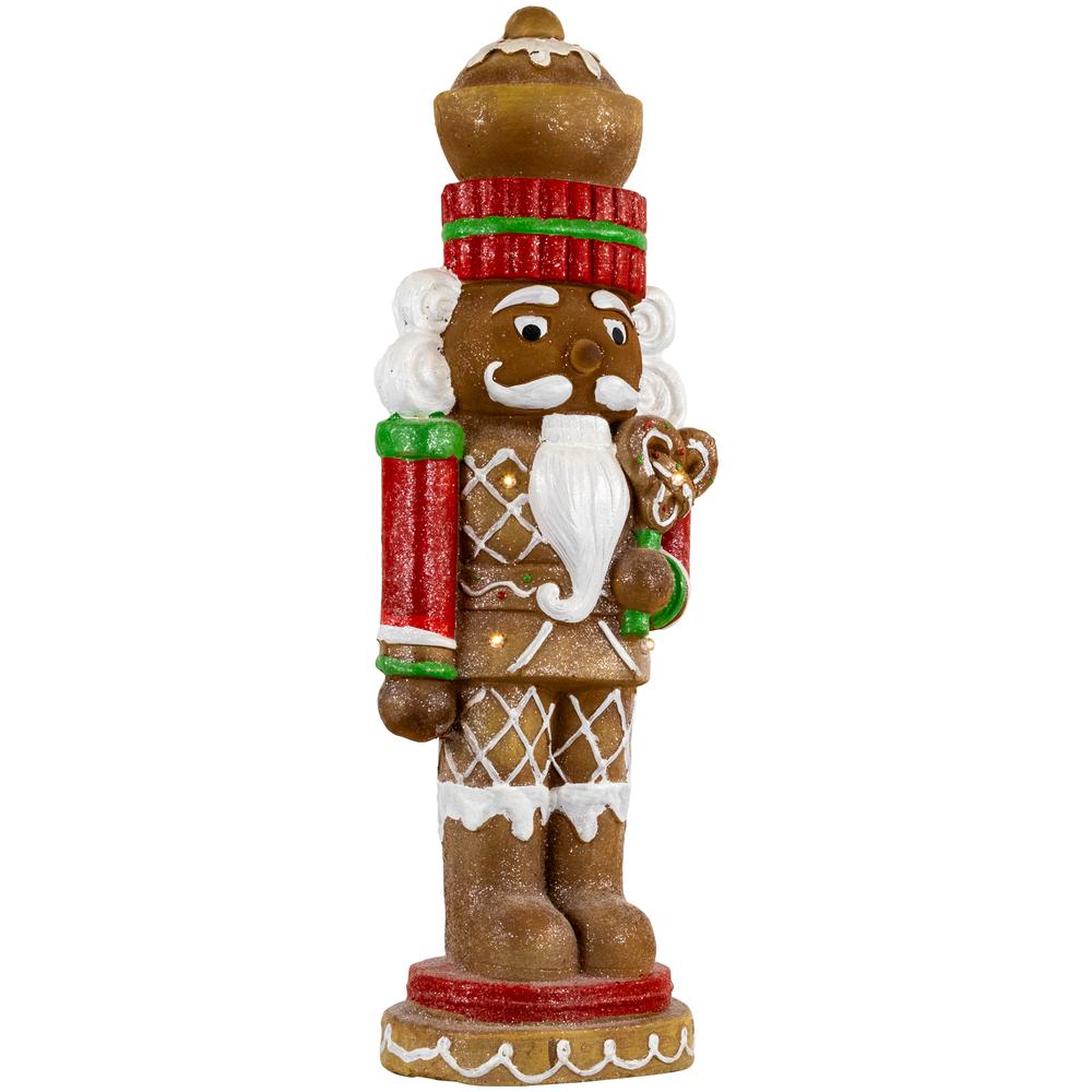 25.5" LED Lighted Gingerbread Nutcracker Christmas Figurine. Picture 6