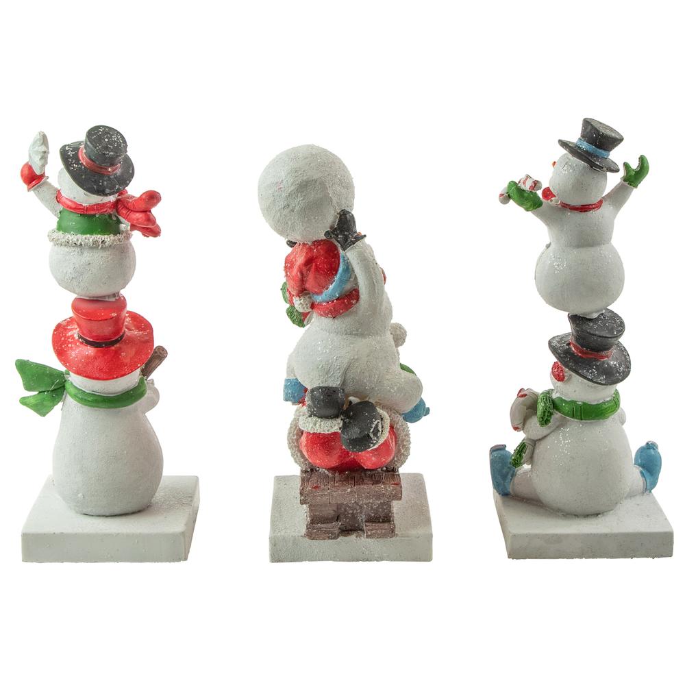 Set of 3 Snowmen Christmas Stocking Holders 9". Picture 6
