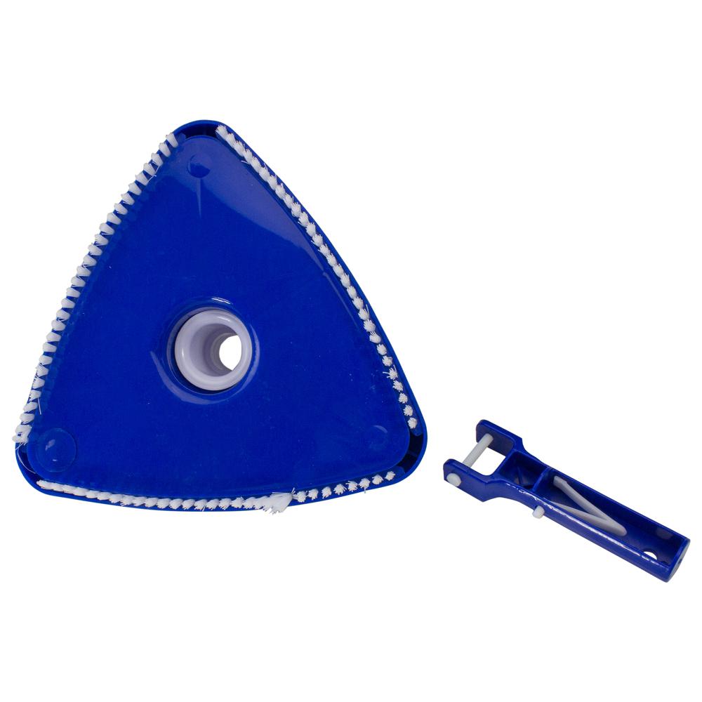 10.25" Weighted Triangular Swimming Pool Vacuum Head with Swivel Cuff and Bumper. Picture 4