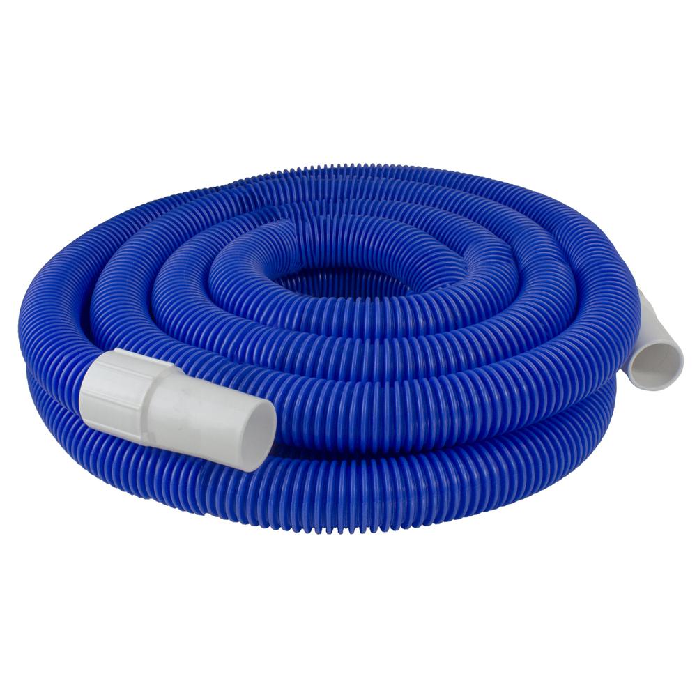 21' x 1.25" Blue Blow Molded Swimming Pool Vacuum Hose with Swivel Cuffs. Picture 2