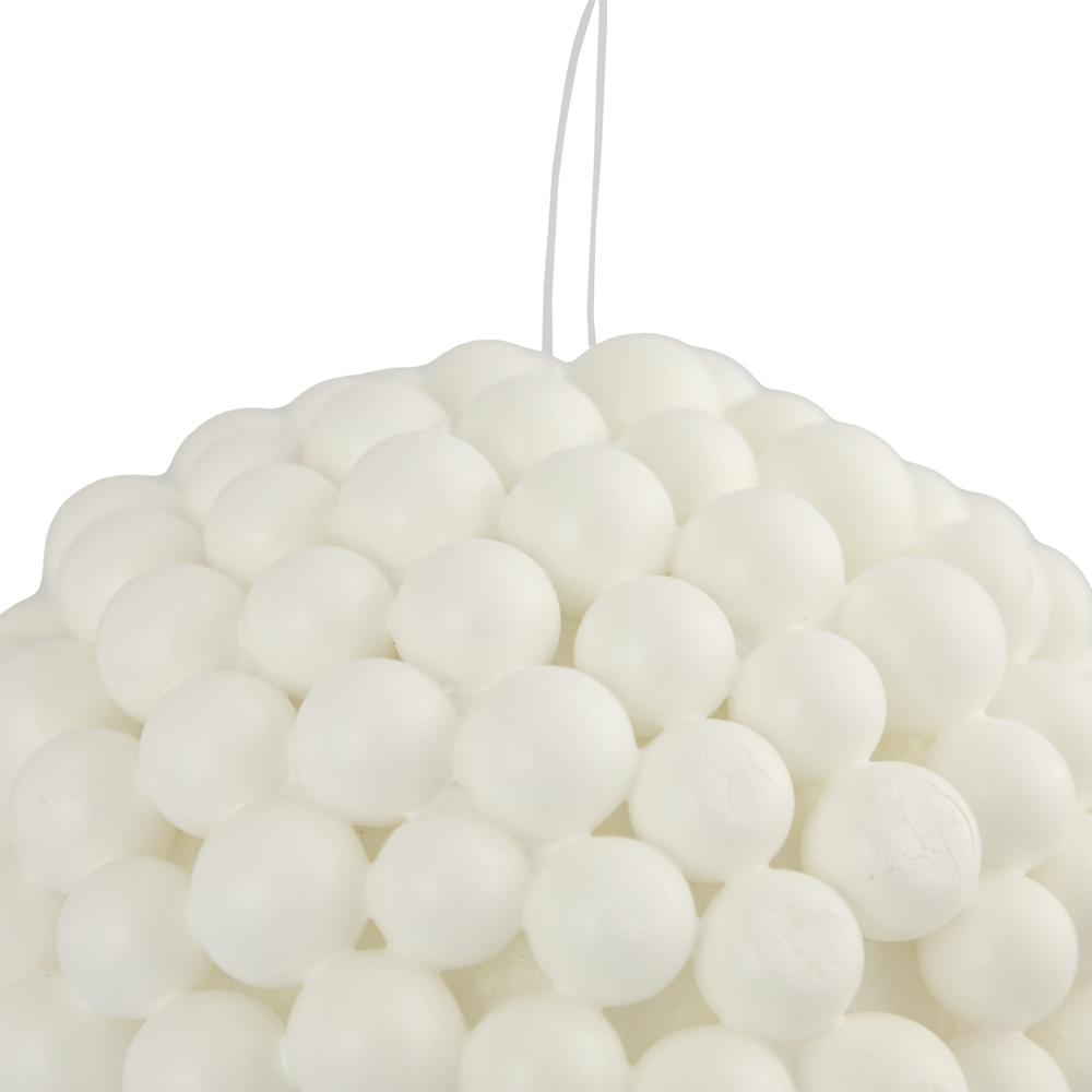 4.75" White Berries Christmas Ball Ornament. Picture 6
