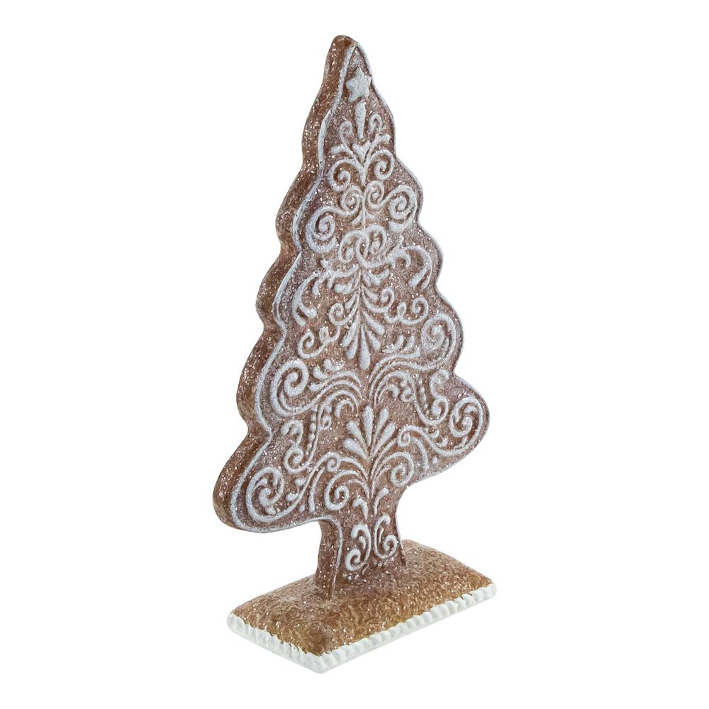 8.25" Glittered Gingrebread Tree Christmas Decoration. Picture 6