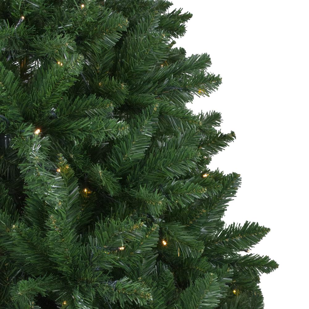 7.5' Full Twin Lakes Fir Artificial Christmas Tree - Warm White LED Lights. Picture 6
