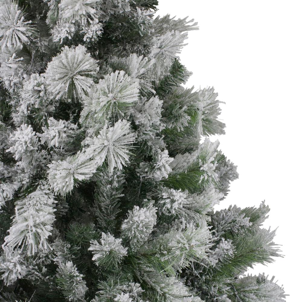 6.5' Flocked Somerset Spruce Artificial Christmas Tree - Unlit. Picture 6