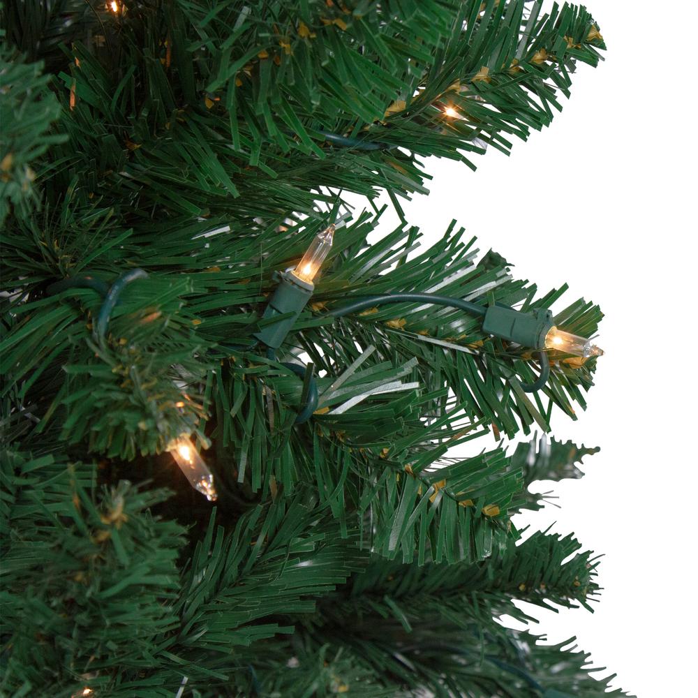 6.5 Ft Pre-Lit Ravenna Pine Artificial Christmas Tree - Warm White LED Lights. Picture 2