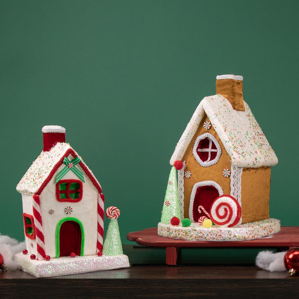 13" Gingerbread Candy House Christmas Decoration. Picture 2