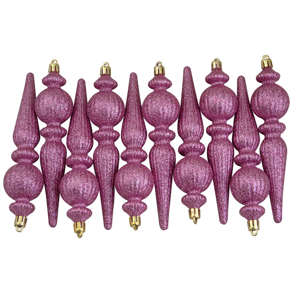 75ct Pink and Silver Shatterproof 3-Finish Christmas Ball Ornaments. Picture 6