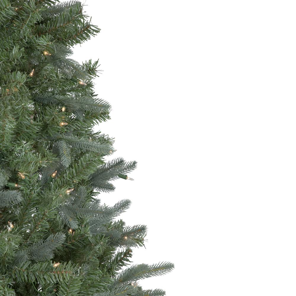 7.5' Pre-Lit Granville Fraser Fir Slim Artificial Christmas Tree  Clear Lights. Picture 4