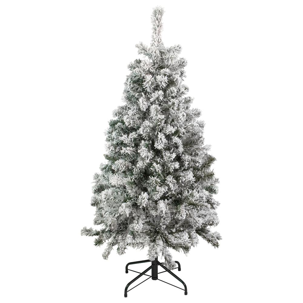 3' Heavily Flocked Madison Pine Medium Artificial Christmas Tree  Unlit. Picture 1
