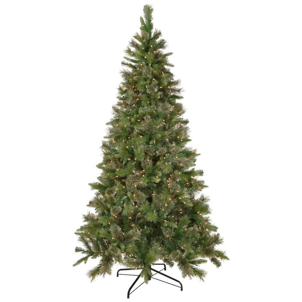 9.5' Pre-Lit Full Kingston Cashmere Pine Artificial Christmas Tree  Clear Lights. Picture 1