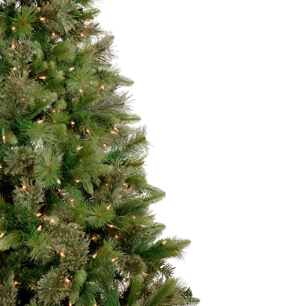 9.5' Pre-Lit Full Kingston Cashmere Pine Artificial Christmas Tree  Clear Lights. Picture 3