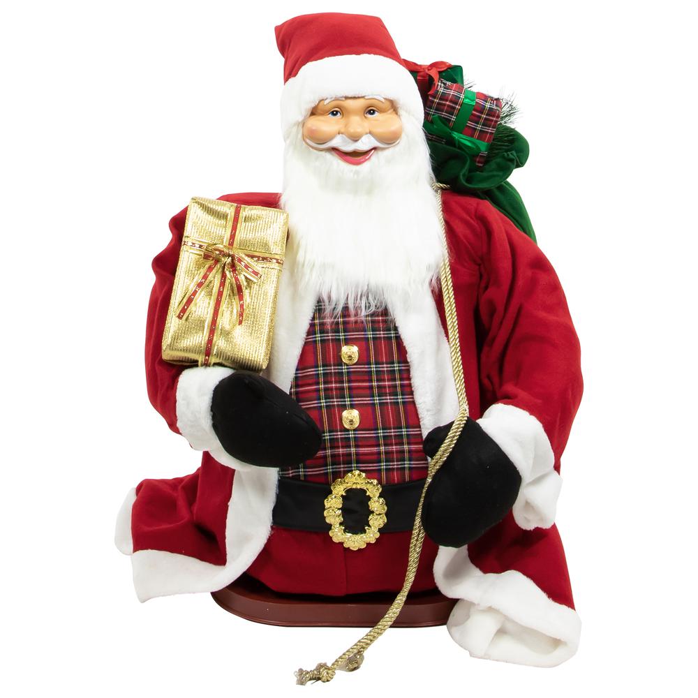 72" Country Santa Claus Standing Christmas Figure. Picture 6