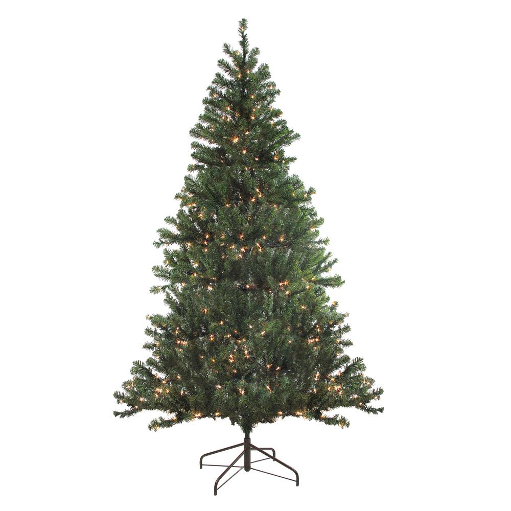 7' Pre-Lit Medium Balsam Pine Artificial Christmas Tree - Clear Lights. The main picture.