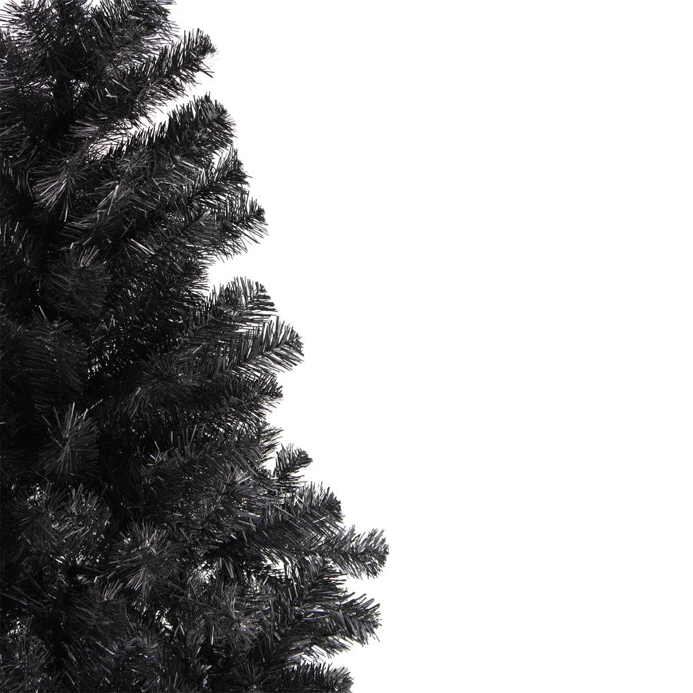 7' Black Colorado Spruce Artificial Halloween Tree - Unlit. Picture 2