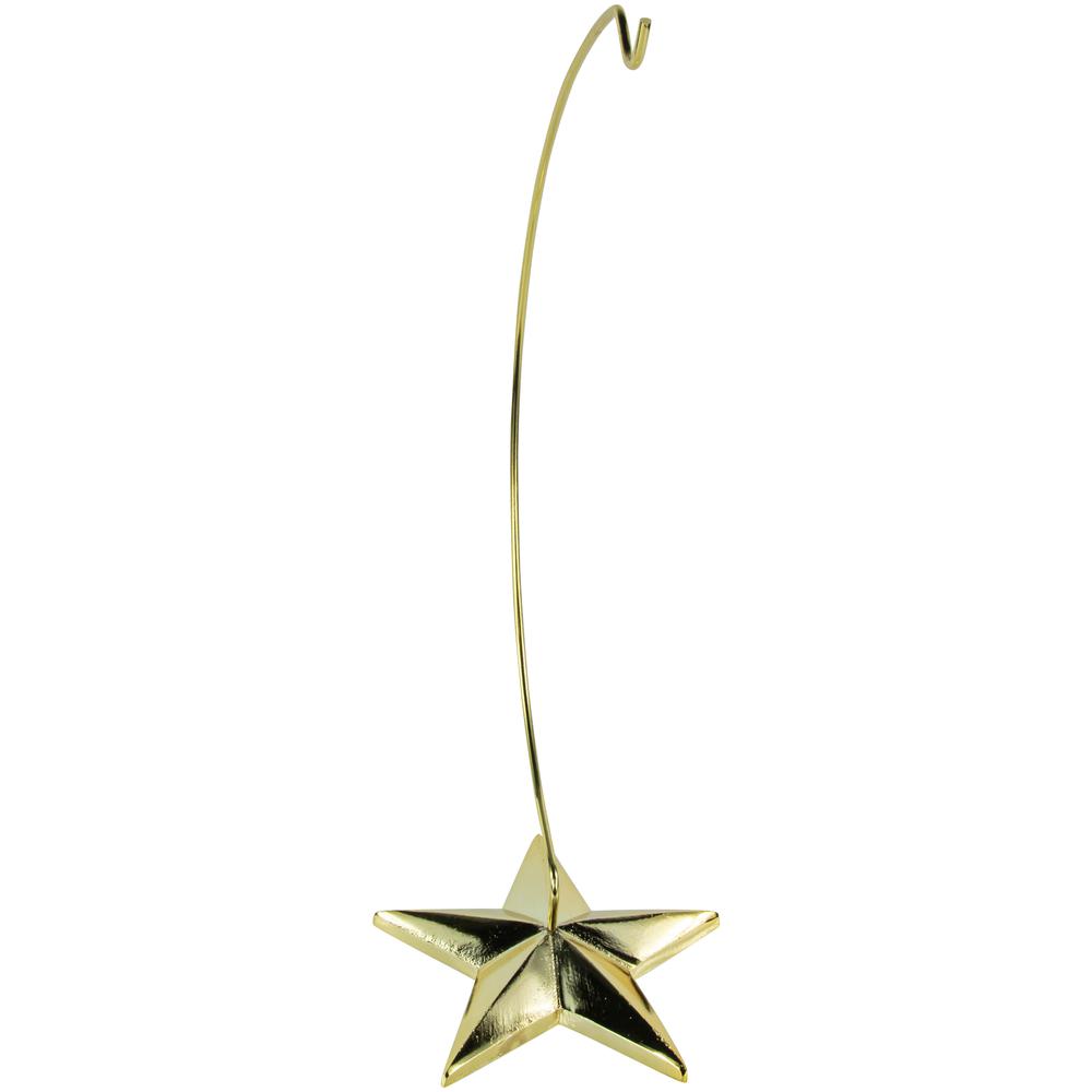12.50" Gold Star Christmas Ornament Holder. Picture 6