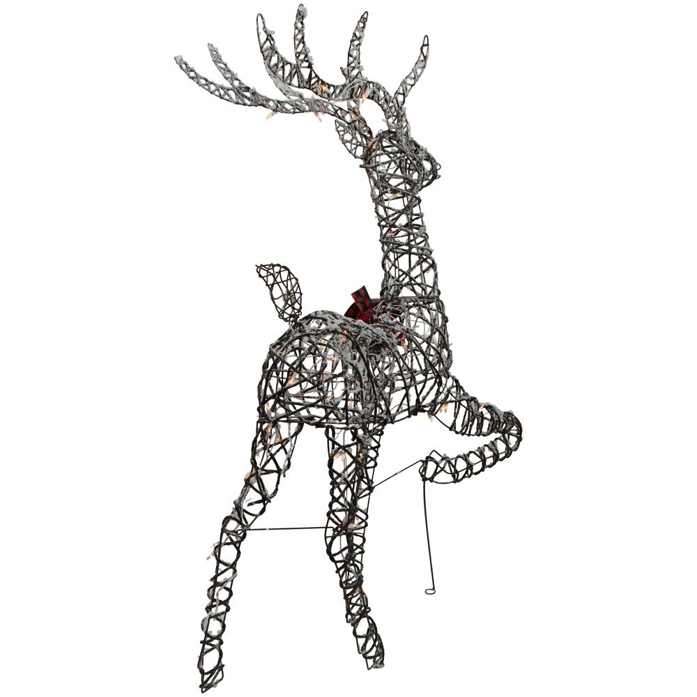 60.25" Lighted Reindeer Stag Christmas Decoration. Picture 6